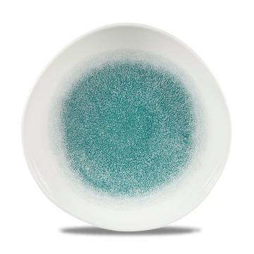 Raku Jade Green Organic Plate 26.4cm